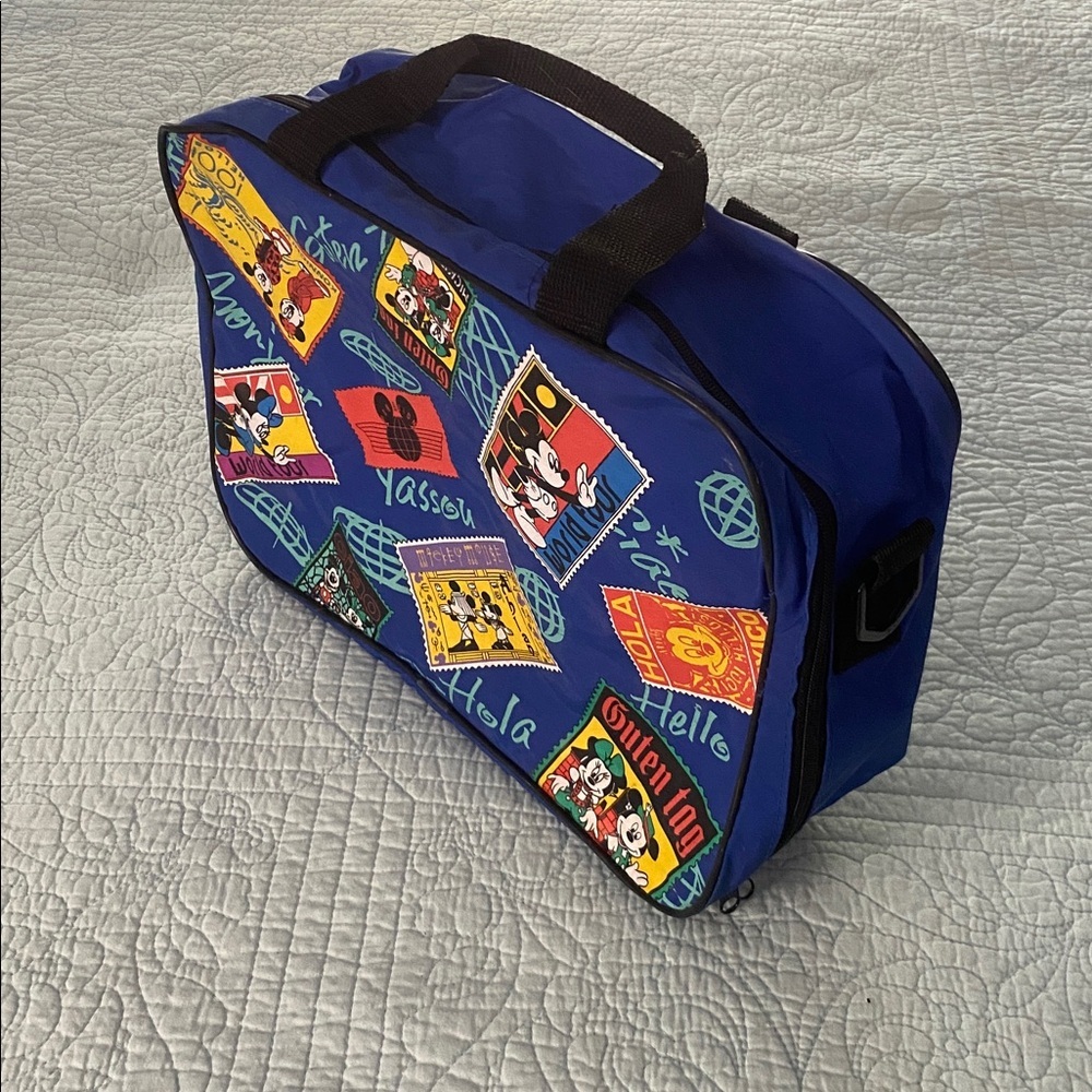 Vintage Mickey’s World Tour Kids Overnighter Tote Bag